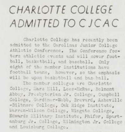 From Collegiate Life November 19, 1949. University Archives J.M Atkins Library